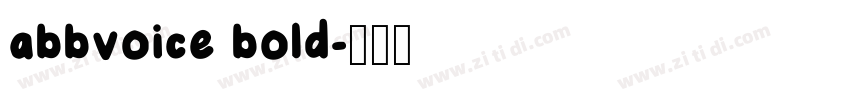 abbvoice bold字体转换